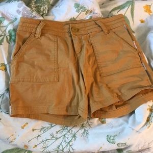 Prana cool canopy shorts golden sky mustard yellow